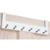 None Over The Door Hook Rail - Polished Chrome - 6 Hooks
