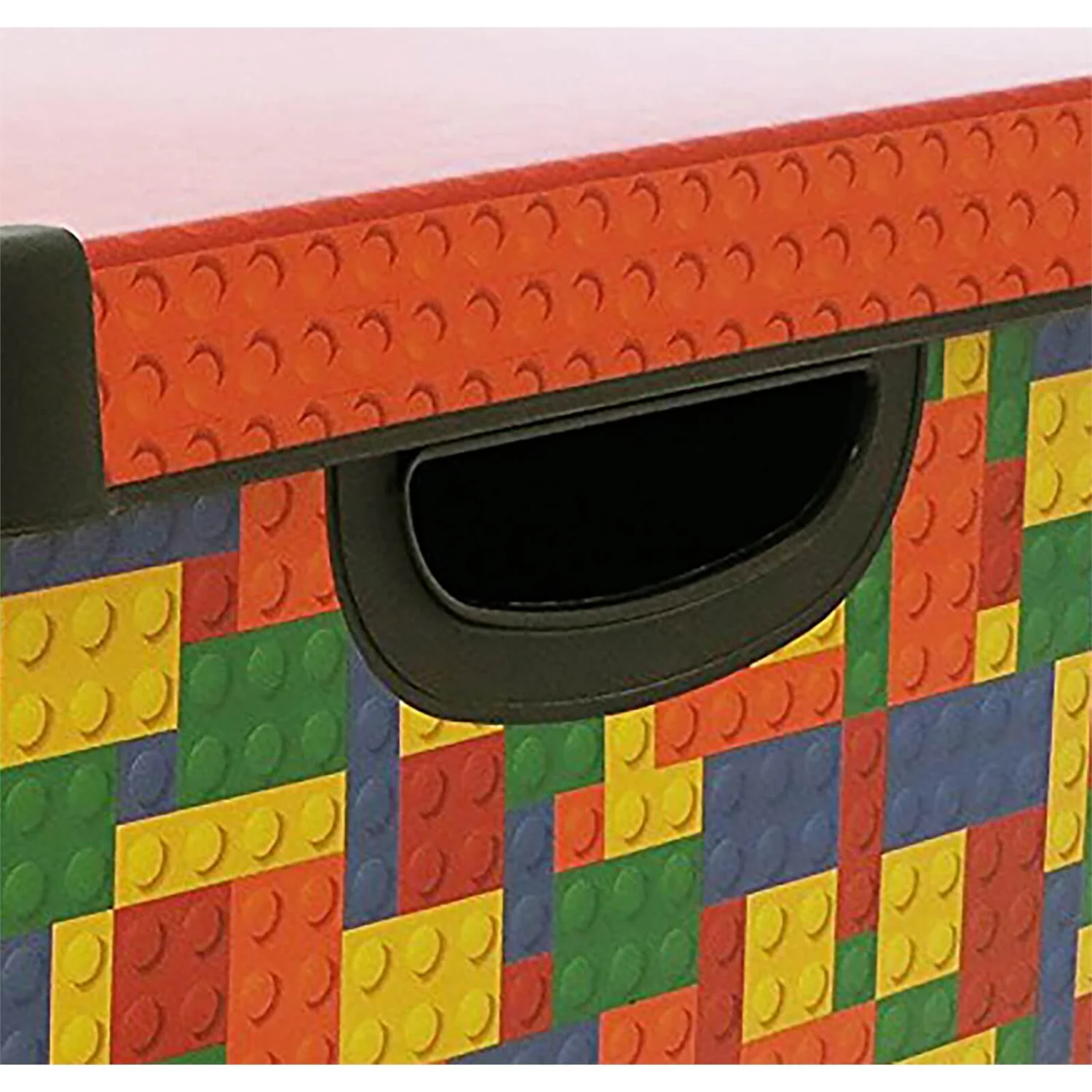 Curver Stockholm Bright Blocks Plastic Deco Storage Box Multi Colour 22L - Image 4