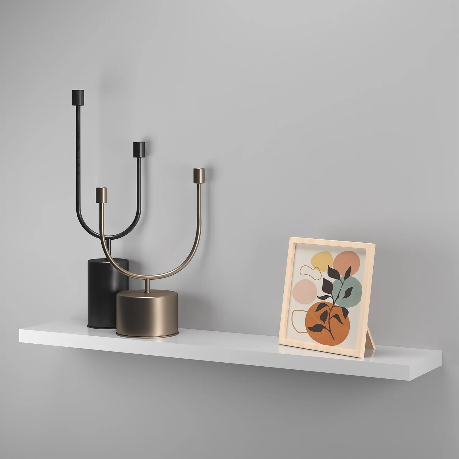 Floating Shelf - White Gloss - 1200 X 240 X 38mm - Image 4