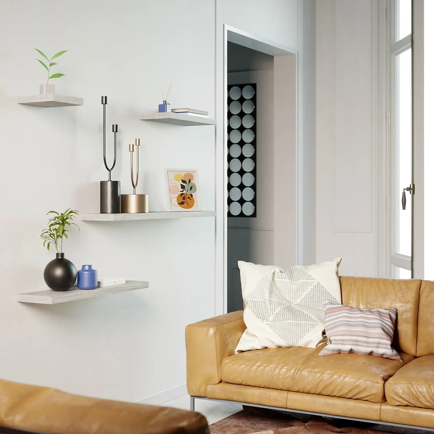 Floating Shelf - Grey Oak - 900 X 235 X 38mm - Image 3