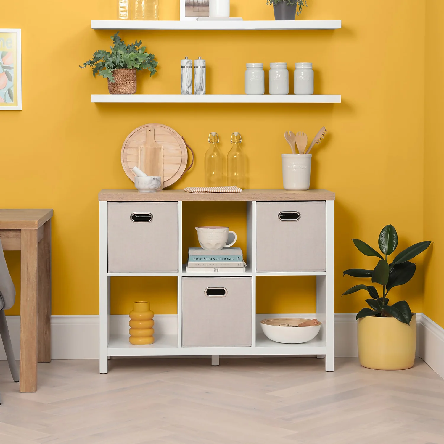 Clever Cube 2x3 Storage Unit With Legs - White - Image 3