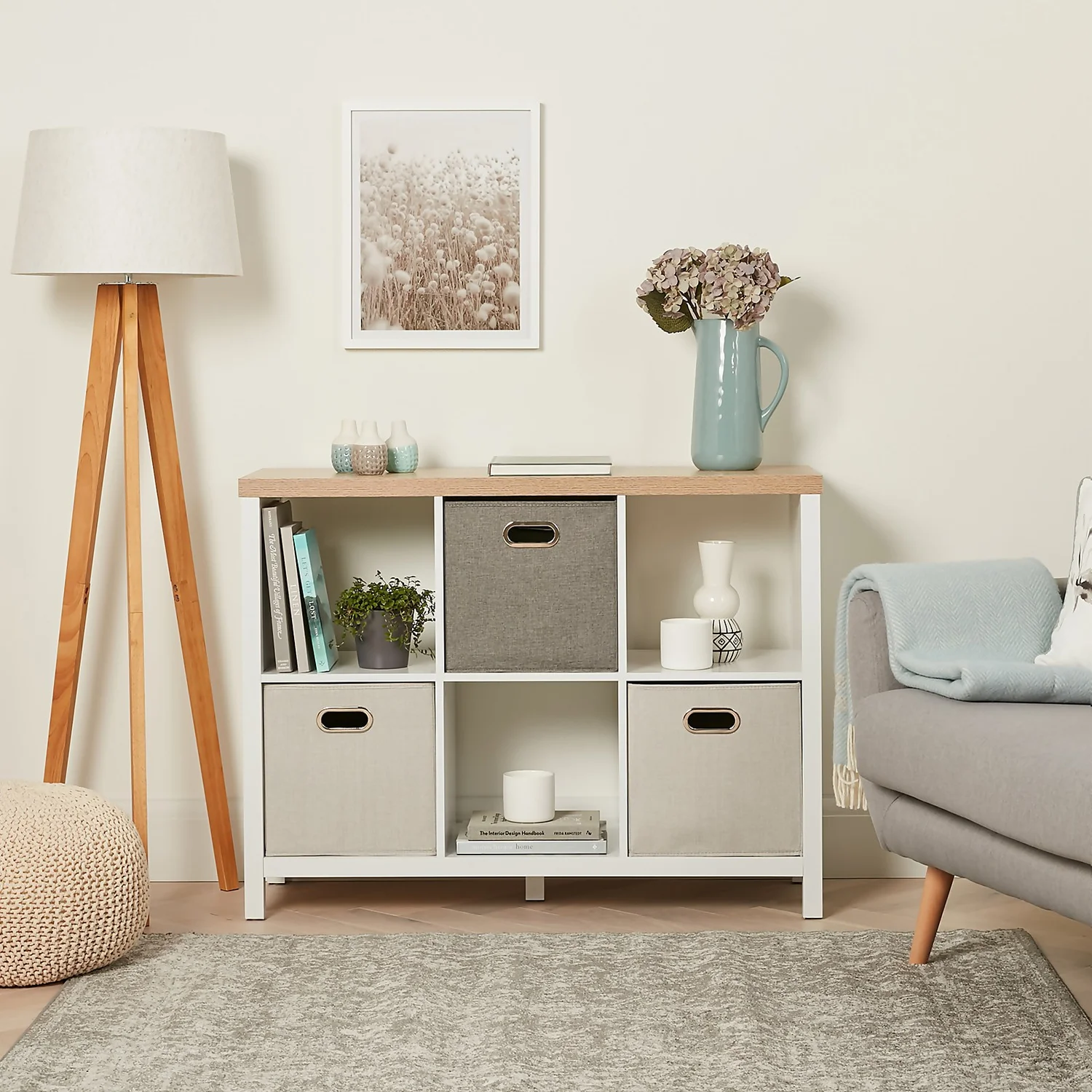 Clever Cube 2x3 Storage Unit With Legs - White - Image 2