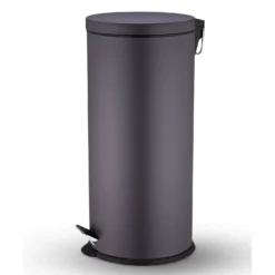 None Soft Close Pedal Bin 30L - Charcoal Grey