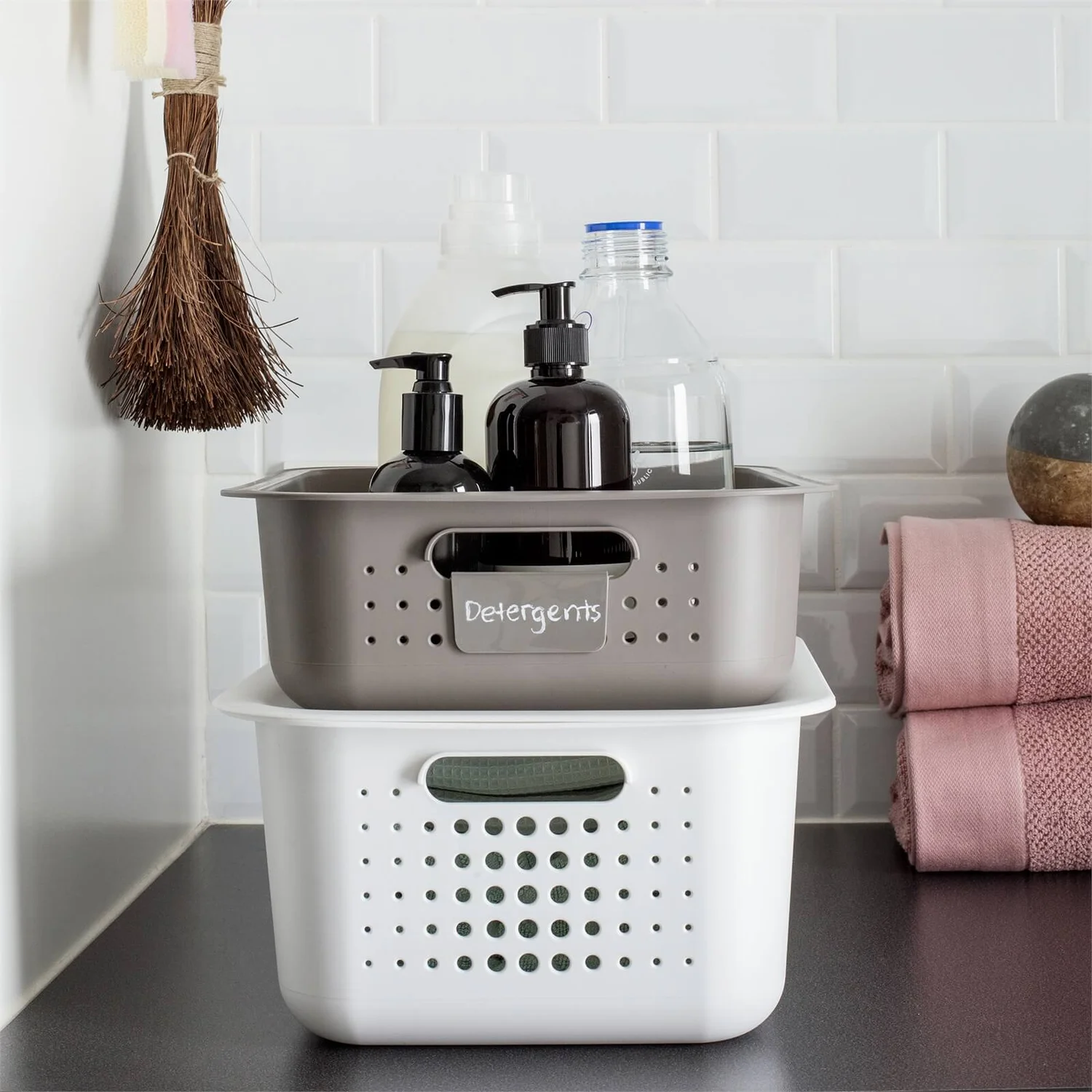 Smartstore 10L Wardrobe Basket - White - Image 4