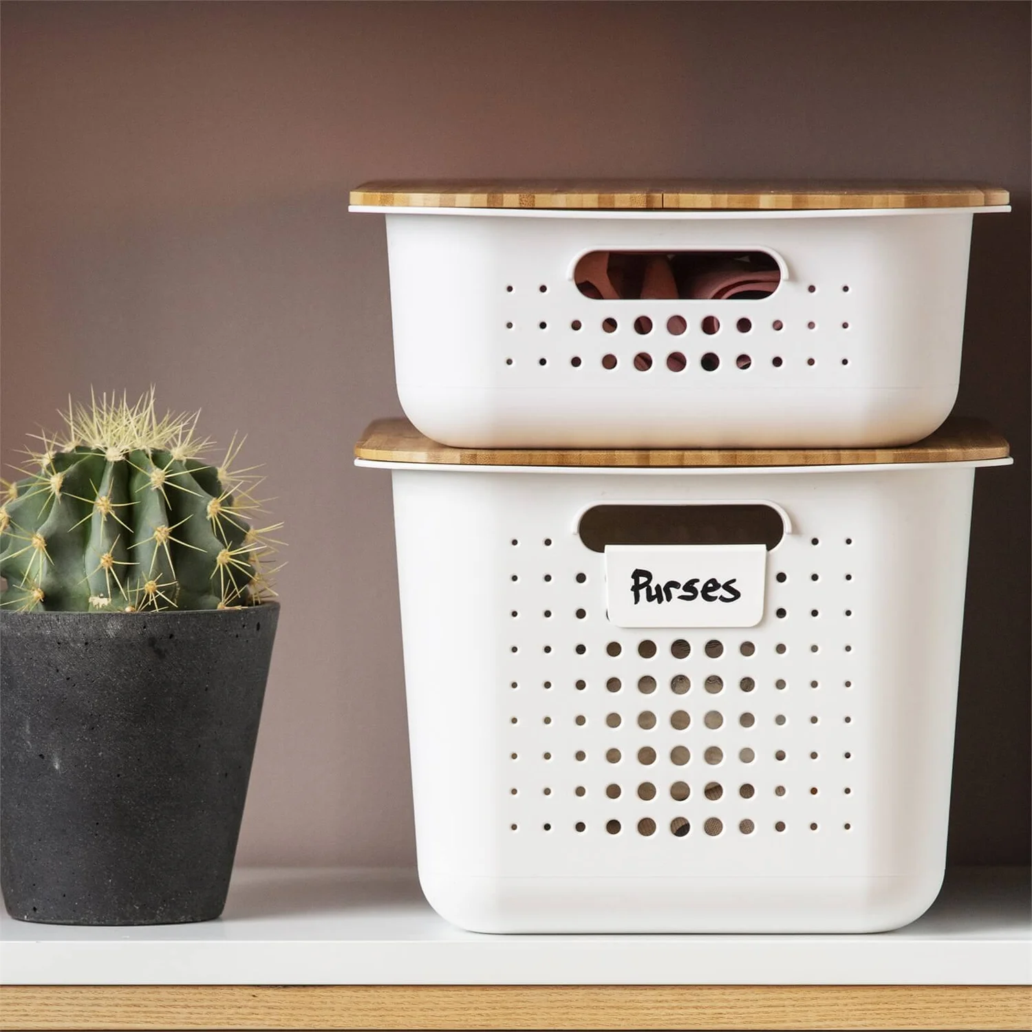 Smartstore 10L Wardrobe Basket - White - Image 3