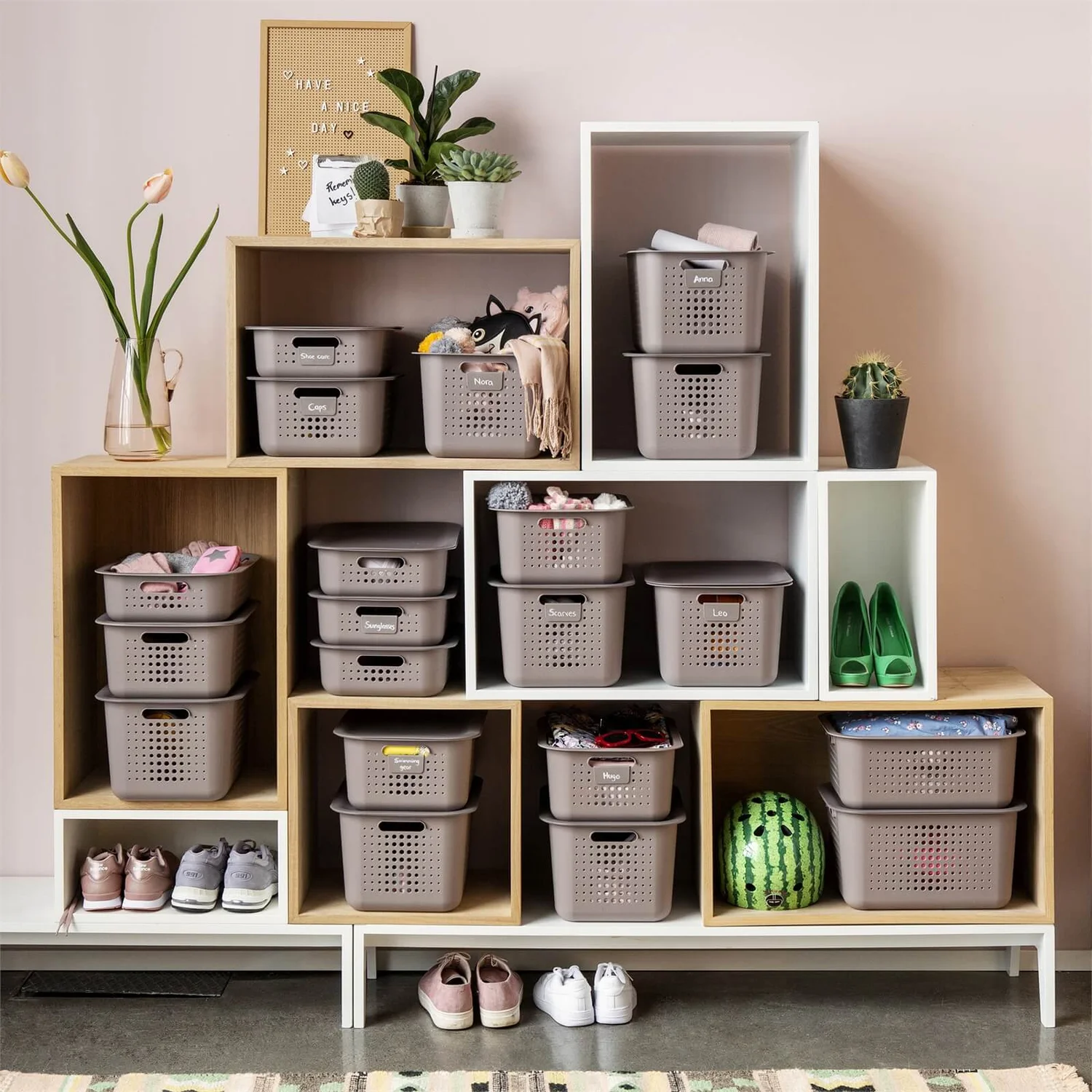 Smartstore 6L Wardrobe Basket - Taupe - Image 8