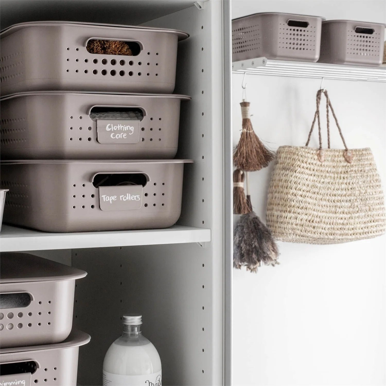 Smartstore 6L Wardrobe Basket - Taupe - Image 3