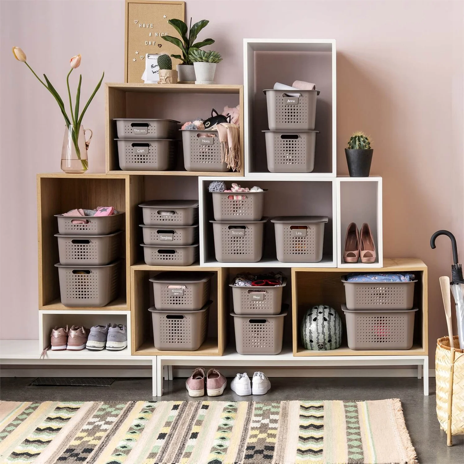 Smartstore 13L Wardrobe Basket - Taupe - Image 5