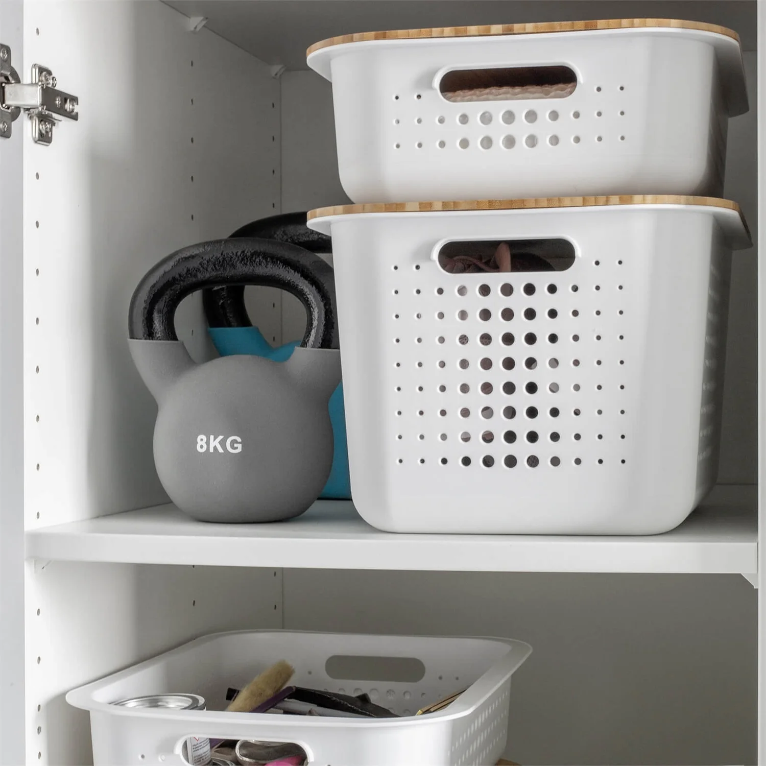 Smartstore 6L Wardrobe Basket - White - Image 2