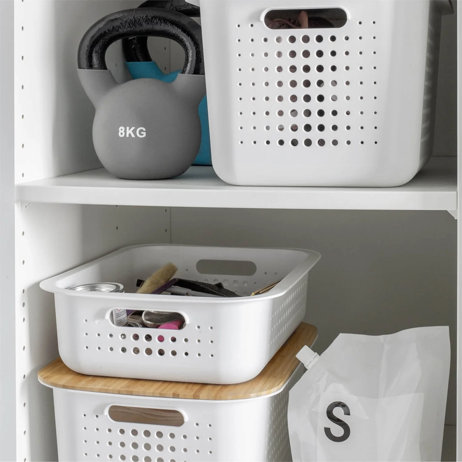 Smartstore 13L Wardrobe Basket - White - Image 2