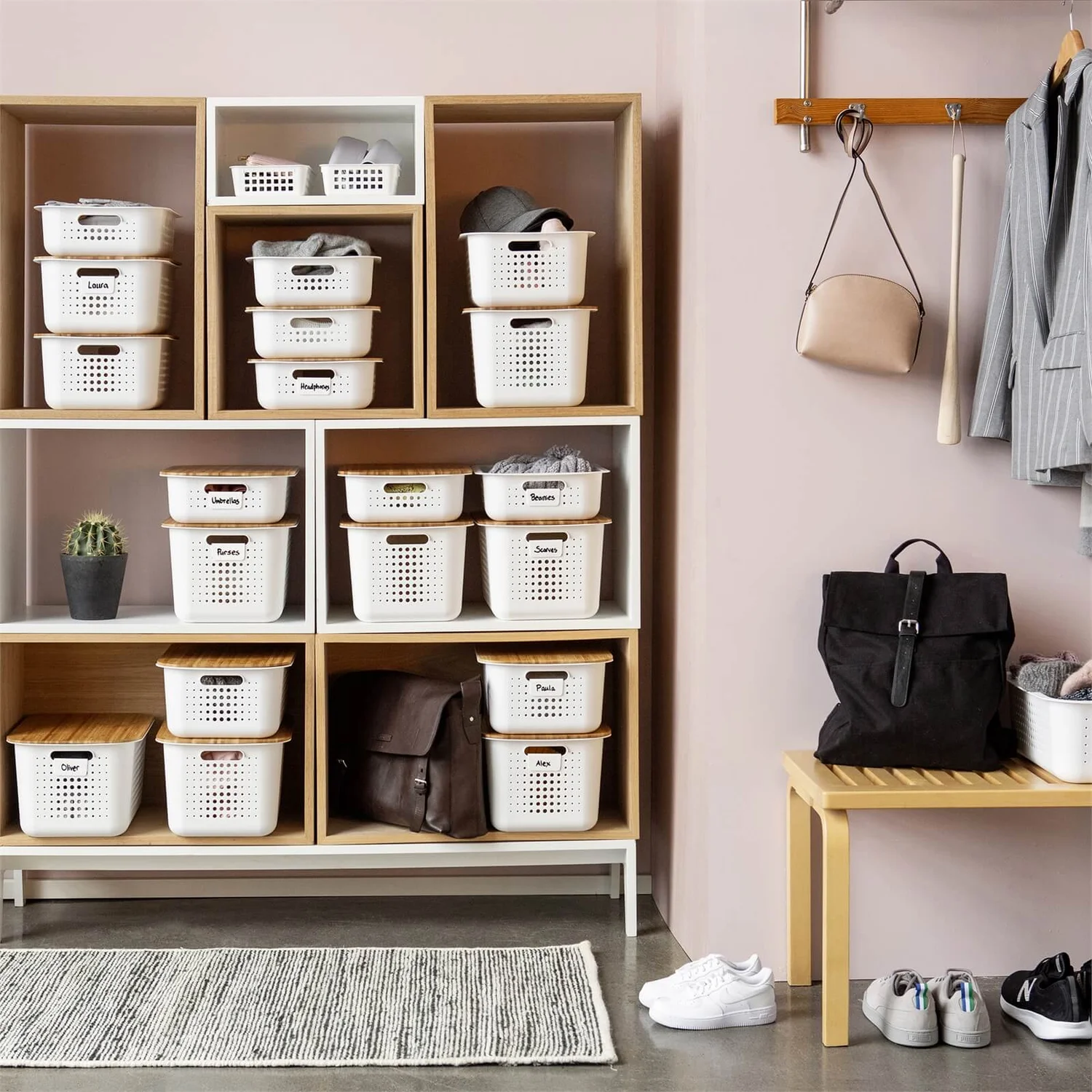 Smartstore 13L Wardrobe Basket - White - Image 6