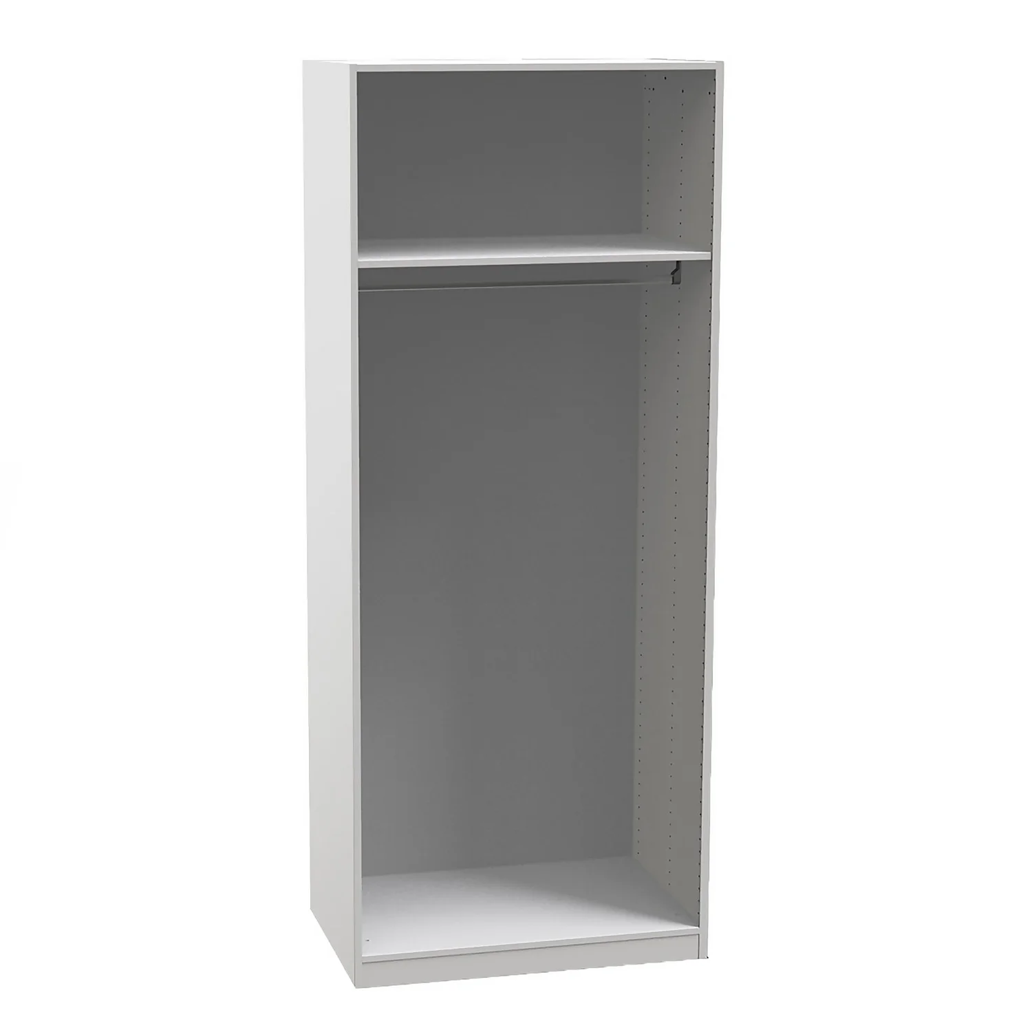 Fitted Bedroom Slab Double Wardrobe - White - Image 2