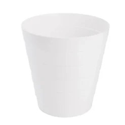 Plastic Waste Bin - White - 6L
