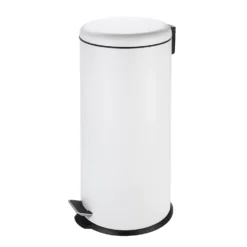 Soft Closing Pedal Bin - White - 30L