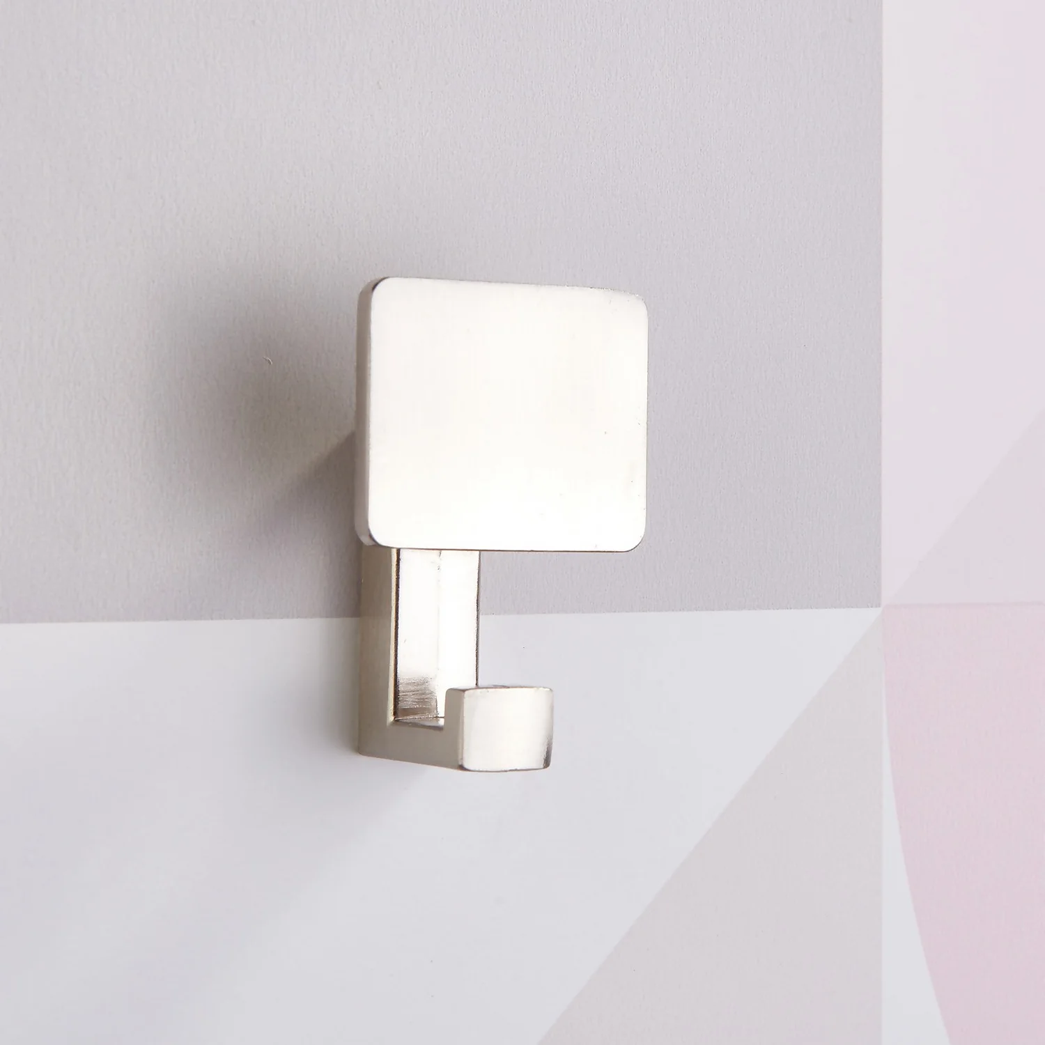 Square Back Hook - Satin Nickel - Image 2