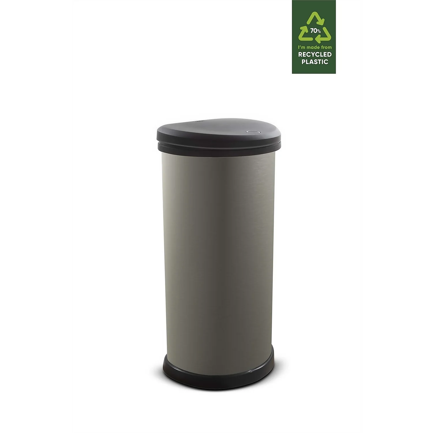 Curver 40L Deco Bin - Textured Grey - Image 2