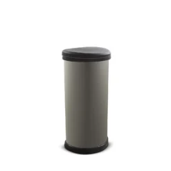 Curver 40L Deco Bin - Textured Grey