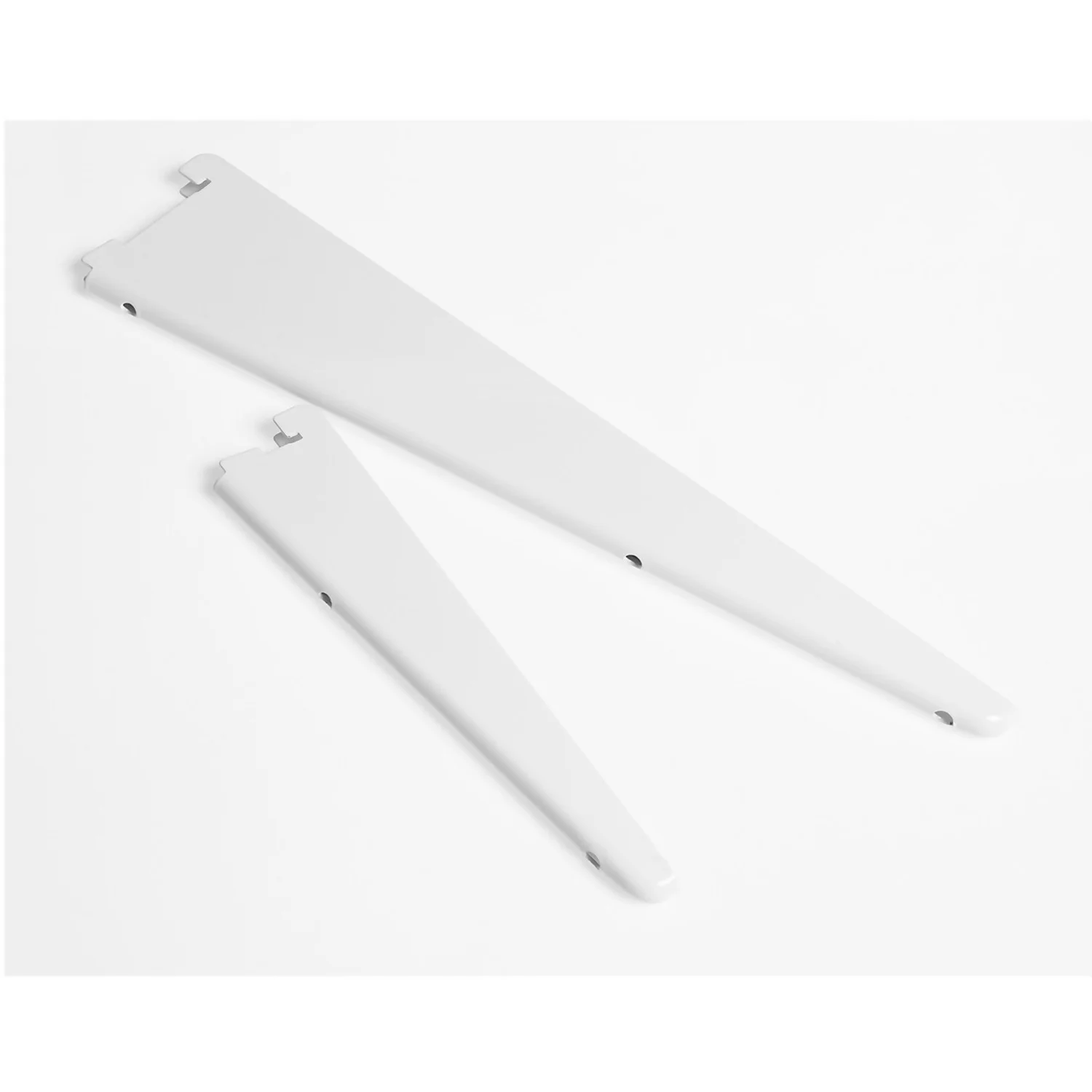 Anti-bacterial Twin Slot Shelving Kit - 1981mm White Twinslot And 320mm Brackets - White - Image 4