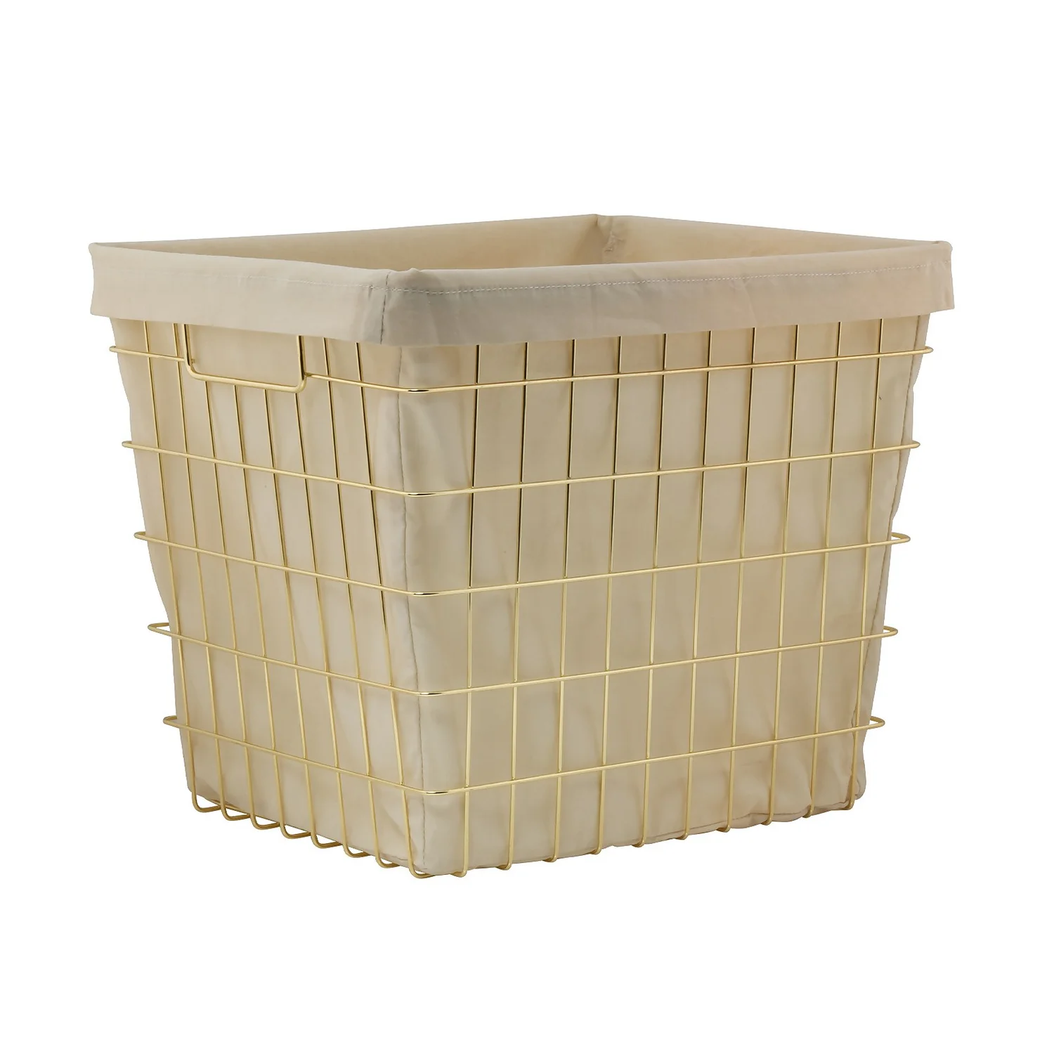 Clever Cube Wire Insert Gold Storage Basket