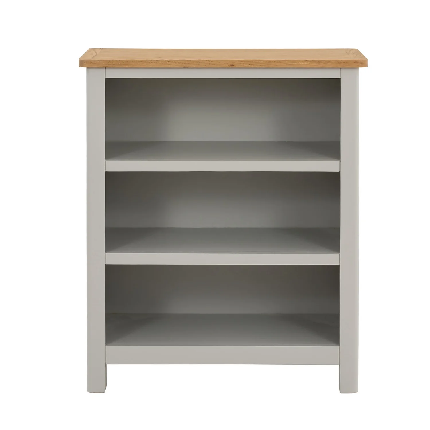 Norbury Low Bookcase - Grey - Image 3
