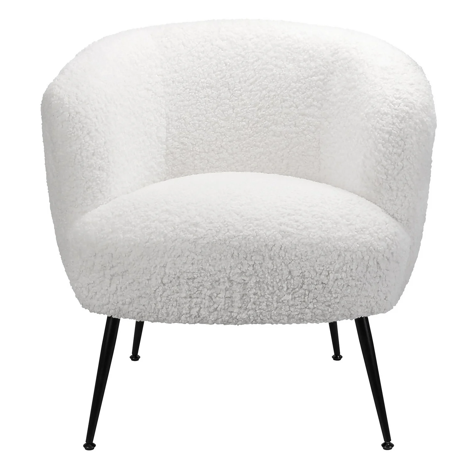 Tori Boucle Tub Chair - White - Image 3