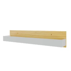 Kids Tray Storage Shelf - White & Natural