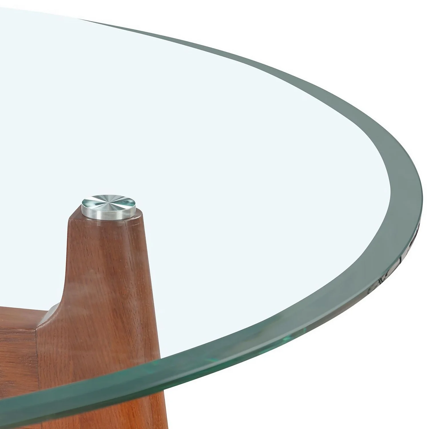 Baxter Glass & Oak Round Dining Table - Image 5