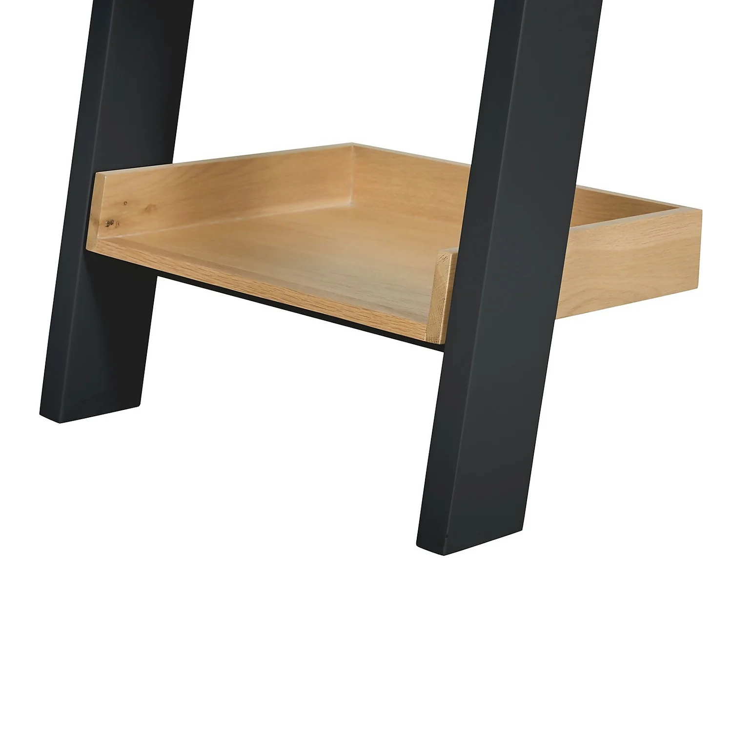Ashstead Ladder Shelf - Oak & Charcoal - Image 7
