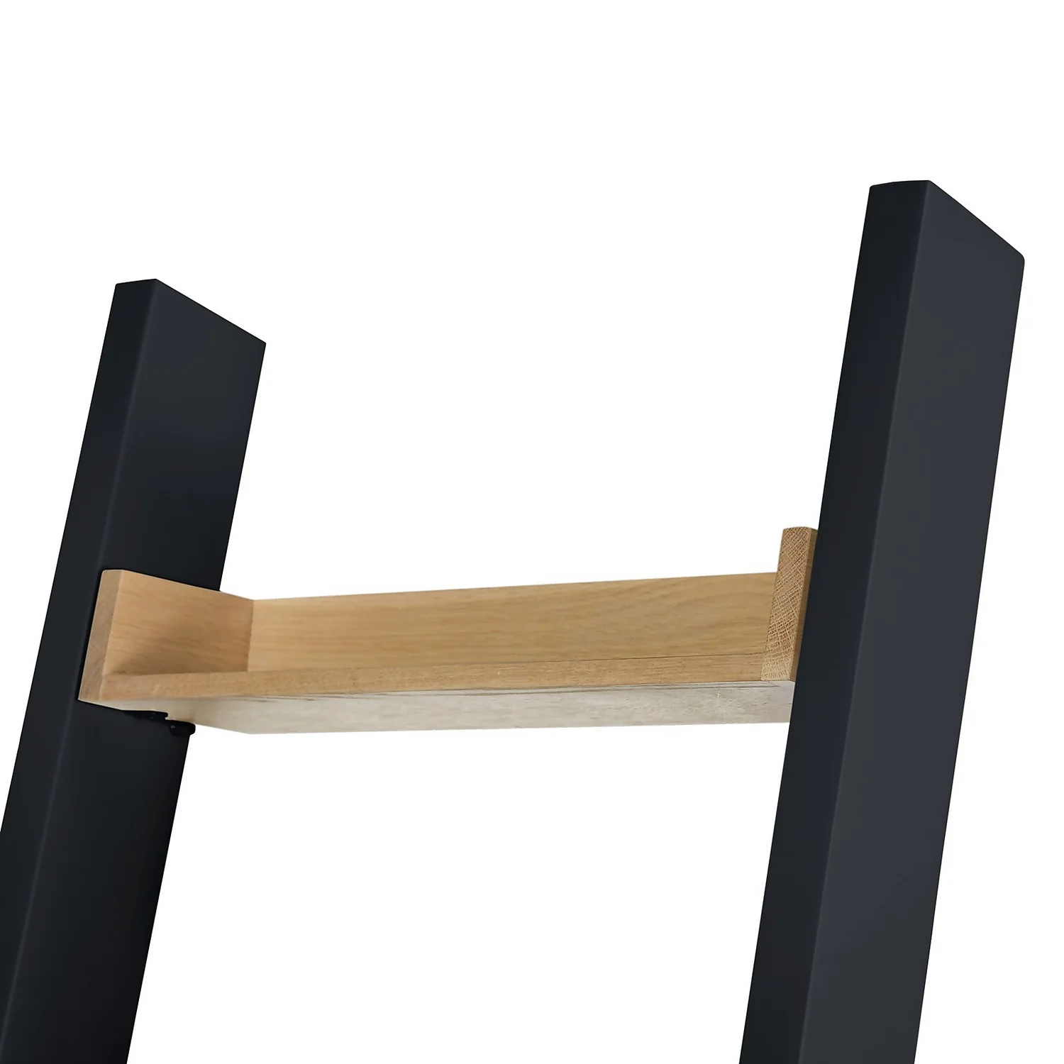 Ashstead Ladder Shelf - Oak & Charcoal - Image 6