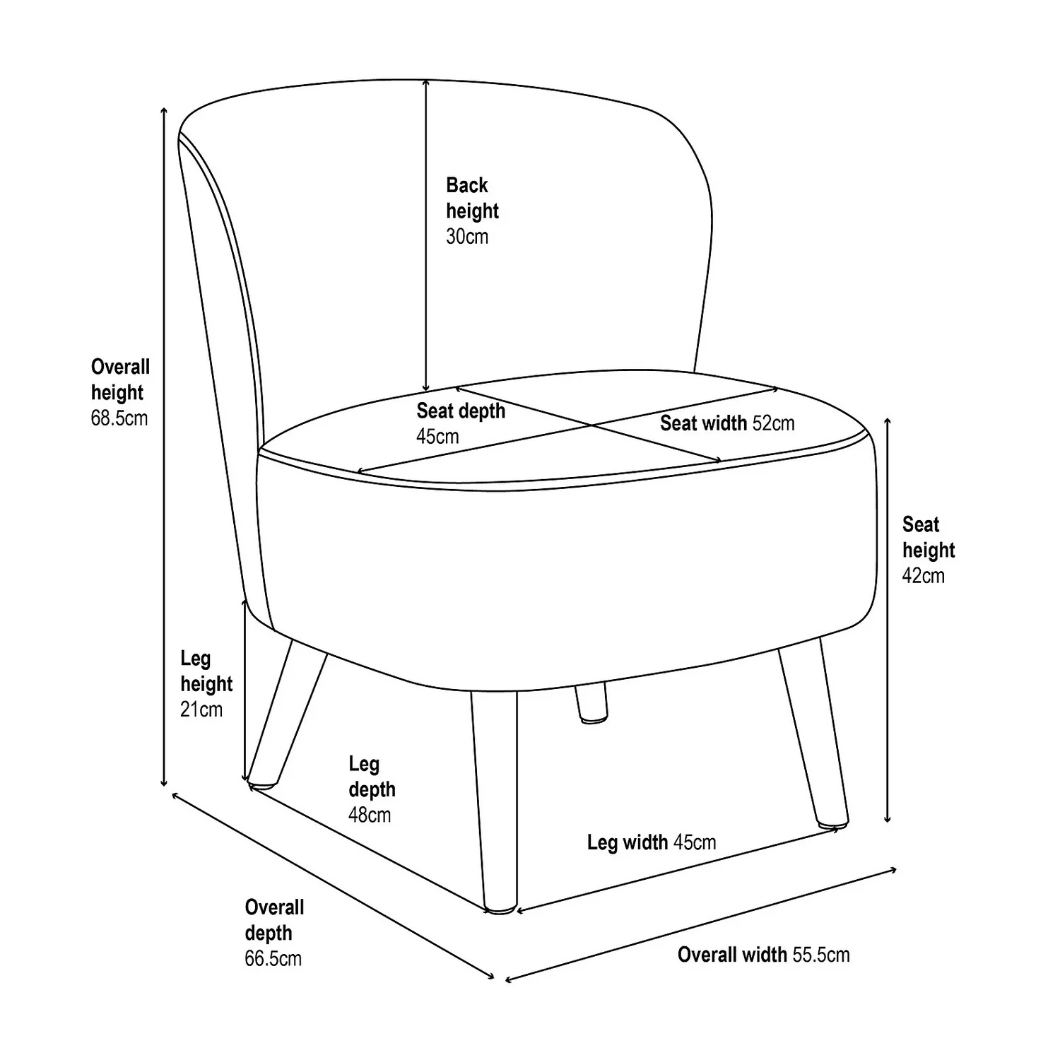 Amy Occasional Chair - Tangerine - Image 8