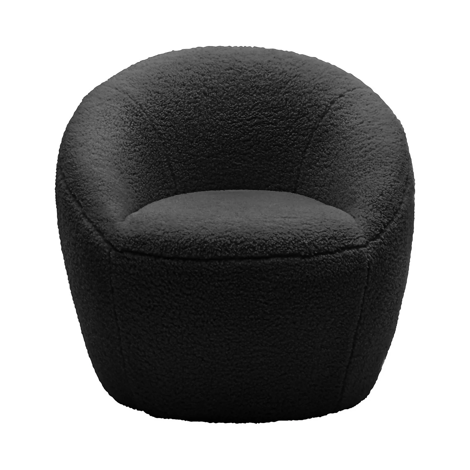 Bernie Boucle Chunky Tub Chair - Black - Image 3