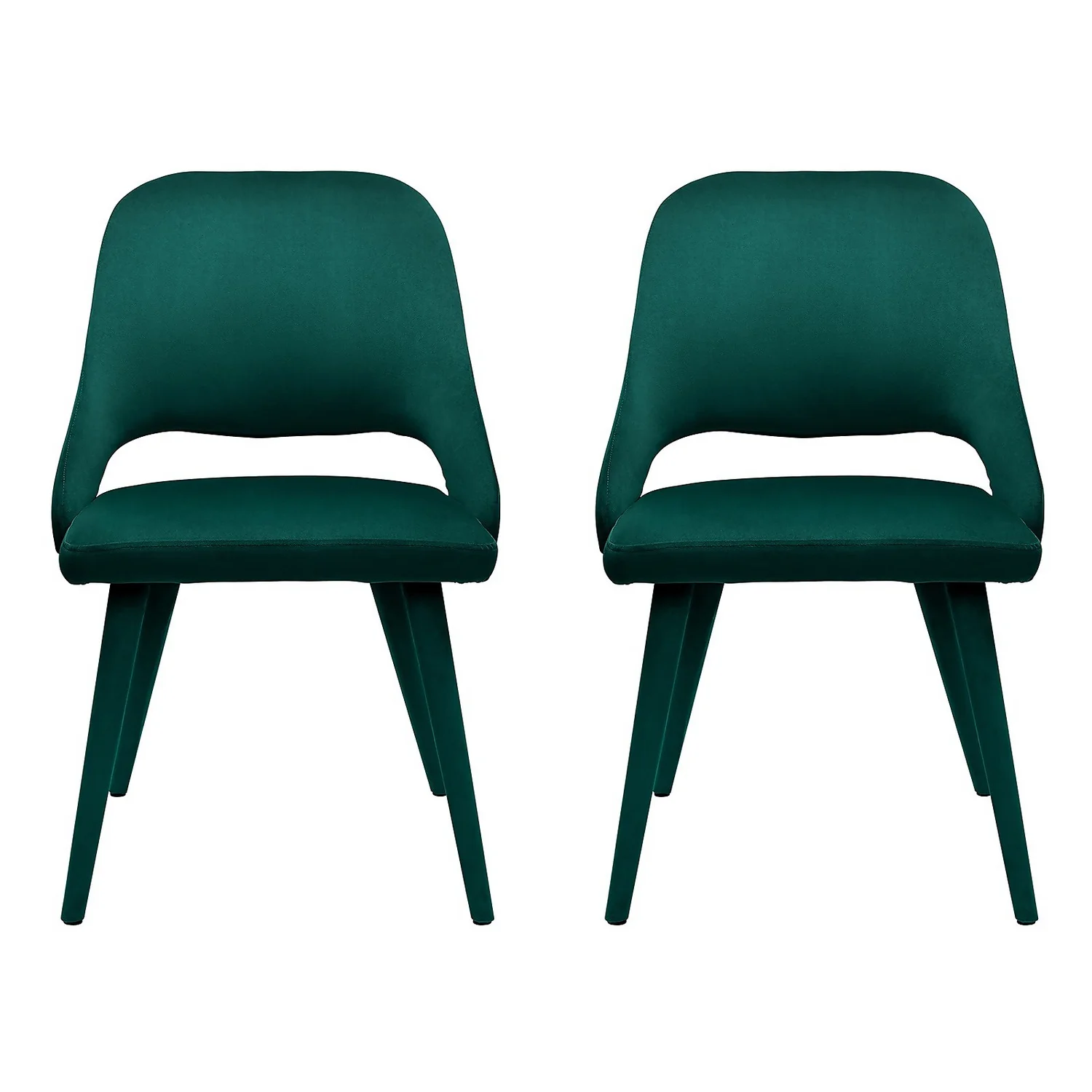Oliver Upholstered Dining Chairs - Set Of 2 - Emerald