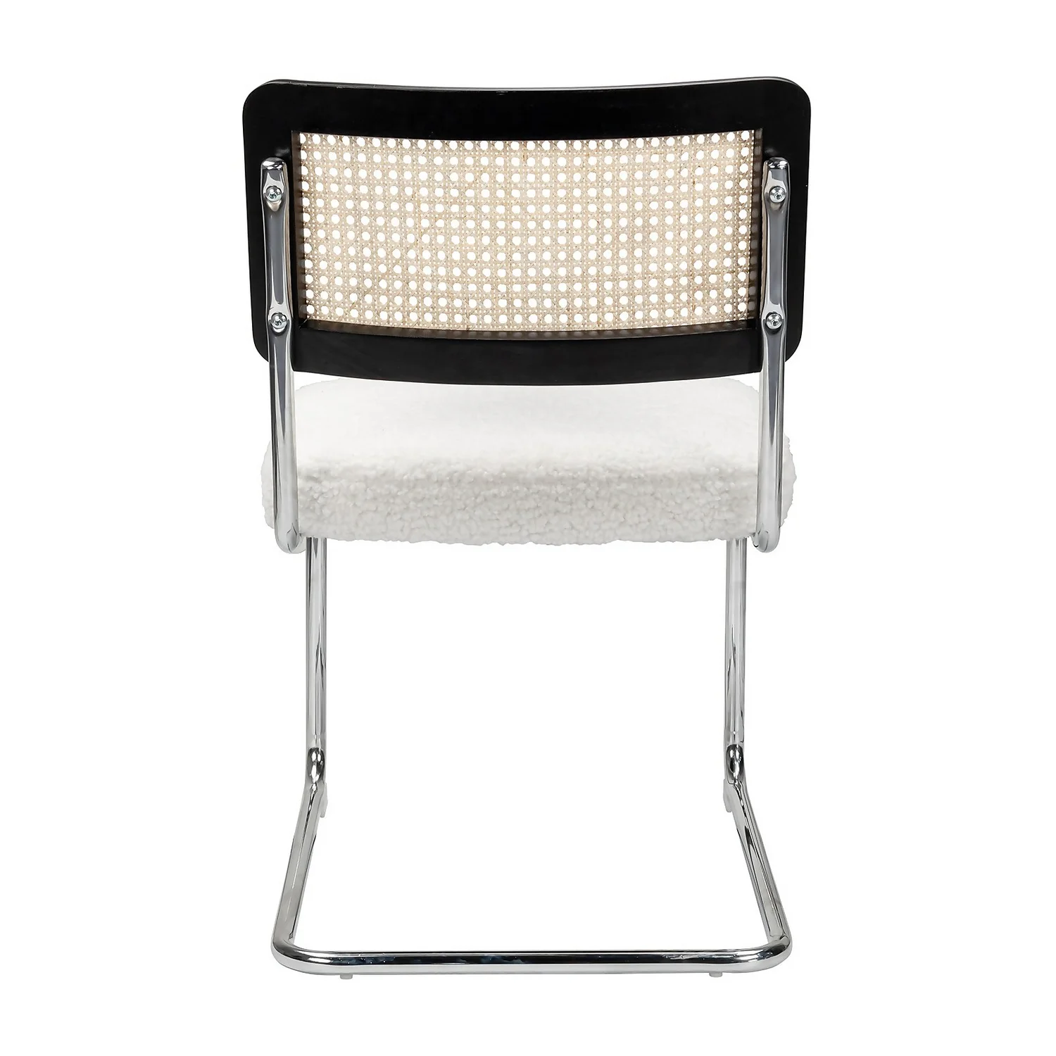 Rory Rattan Back Dining Chair - Set Of 2 - Cream - Image 4