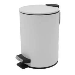 Homebase 3 Litre Pedal Bathroom Bin - White
