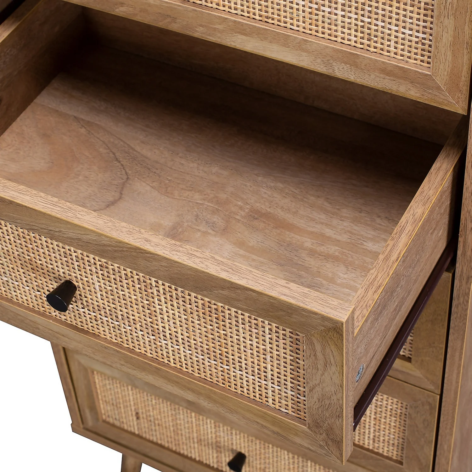 Kubu Rattan 5 Drawer Tallboy - Image 7