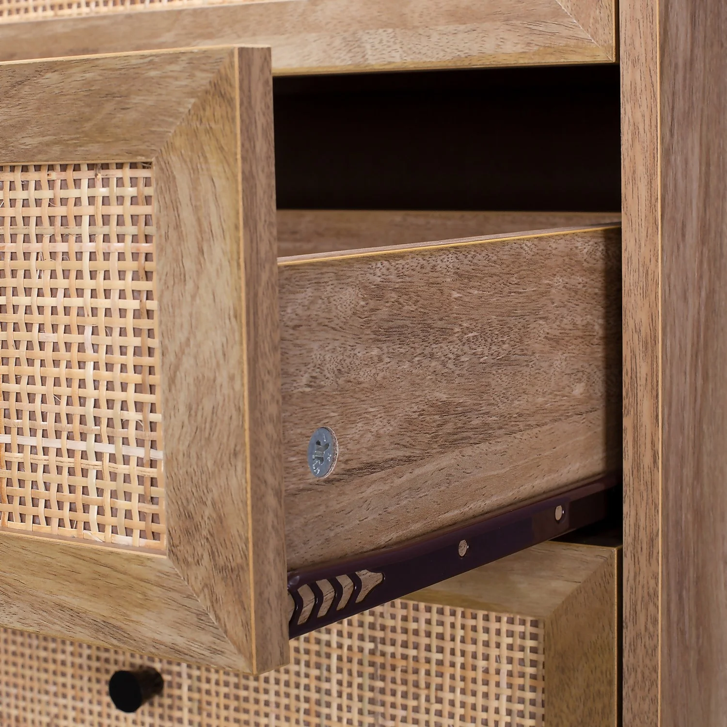 Kubu Rattan 5 Drawer Tallboy - Image 6