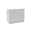 House Beautiful Honest Wide Chest Of Drawers - Gloss White Slab (W) 900mm X (H) 756mm